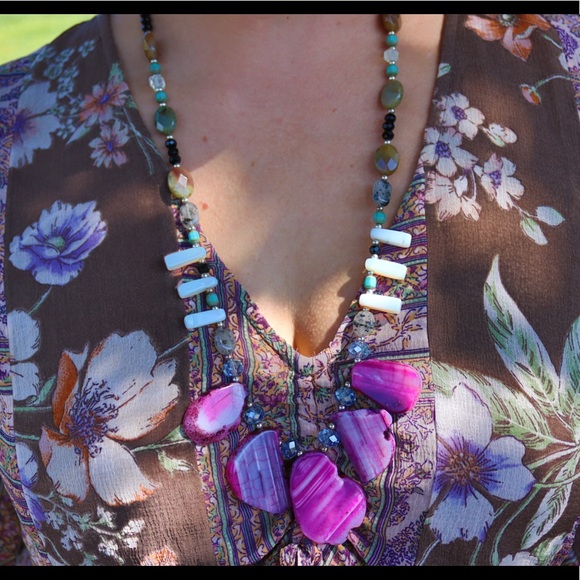 Eclectic never ending sweater necklace - Picture 4 of 9